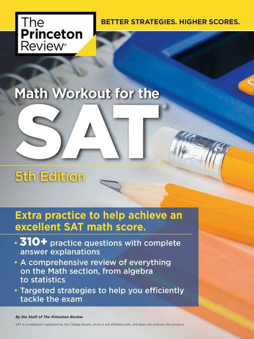 Title details for Math Workout for the SAT by The Princeton Review - Wait list